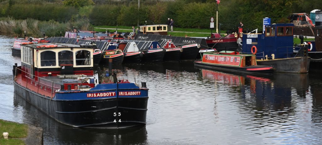Engines and boats at Acton Bridge Steam Party