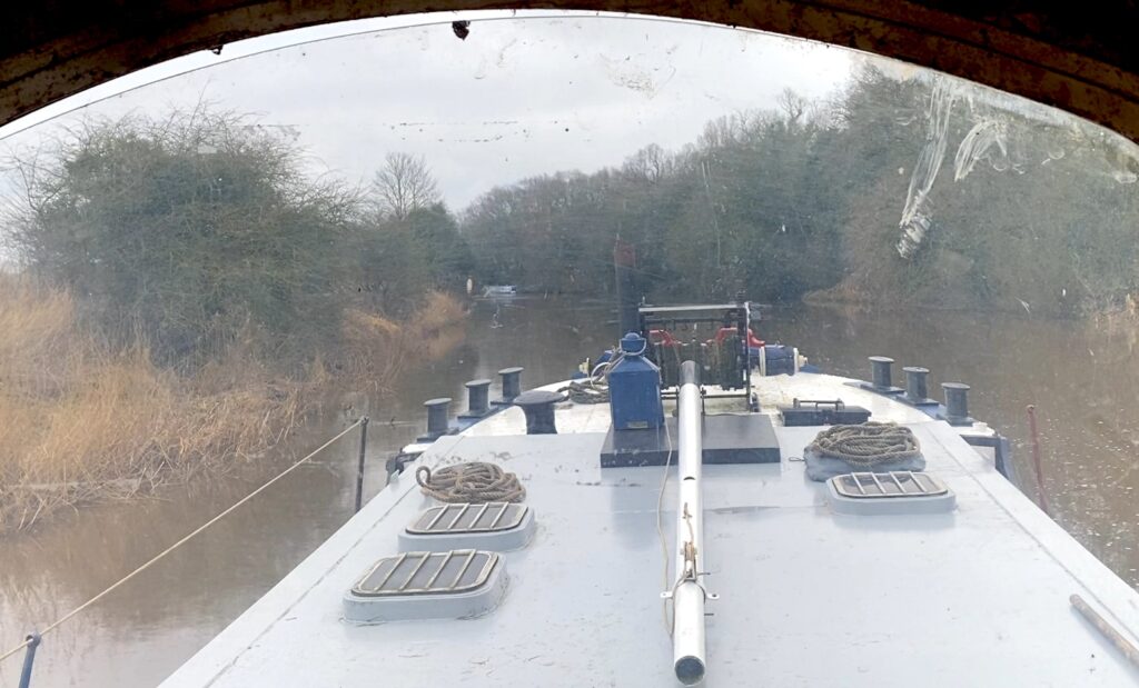 Approaching the mooring