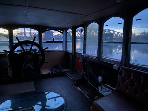 First morning view from the wheelhouse